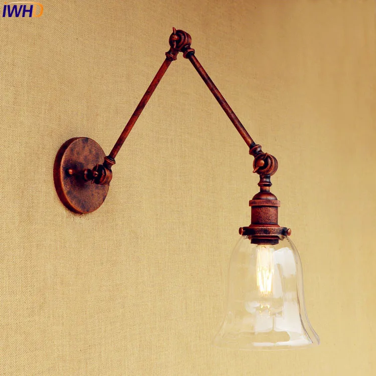 IWHD Loft Style Rustic Wall Light Fixtures Bedroom Industrial Adjustable Long Arm Wall Lamp Vintage Wandlamp Apliques Pared
IWHD Loft Style Rustic Wall Light Fixtures Bedroom Industrial Adjustable Long Arm Wall Lamp Vintage Wandlamp Apliques Pared