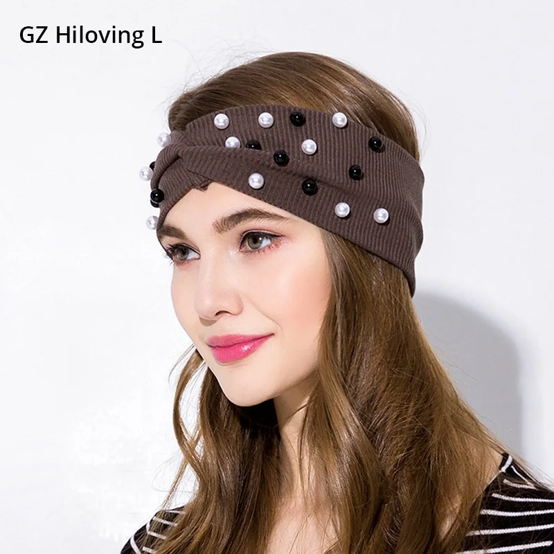 GZHiLovingL 2018 Spring Women Cotton Headband Stretch Soft Headwear Pearl Turban Twist Headbands Sports Headdress Accessories
GZHiLovingL 2018 Spring Women Cotton Headband Stretch Soft Headwear Pearl Turban Twist Headbands Sports Headdress Accessories