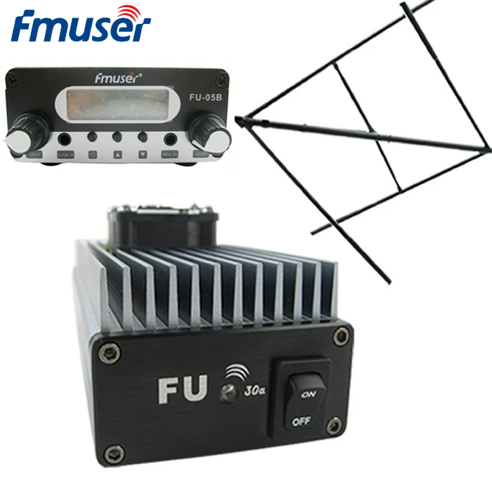 FMUSER FU-30A 30W Professional FM Power Amplifier Set For FM Transmitter Broadcast+0.5W Exciter+CP100 Circular Polarized Antenna
FMUSER FU-30A 30W Professional FM Power Amplifier Set For FM Transmitter Broadcast+0.5W Exciter+CP100 Circular Polarized Antenna