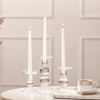 Europe Romantic Glass Candlestick Transparent Crystal Candlestick Centros De Mesa Para Boda Candle Lantern Candelabra 3DZT105
Europe Romantic Glass Candlestick Transparent Crystal Candlestick Centros De Mesa Para Boda Candle Lantern Candelabra 3DZT105