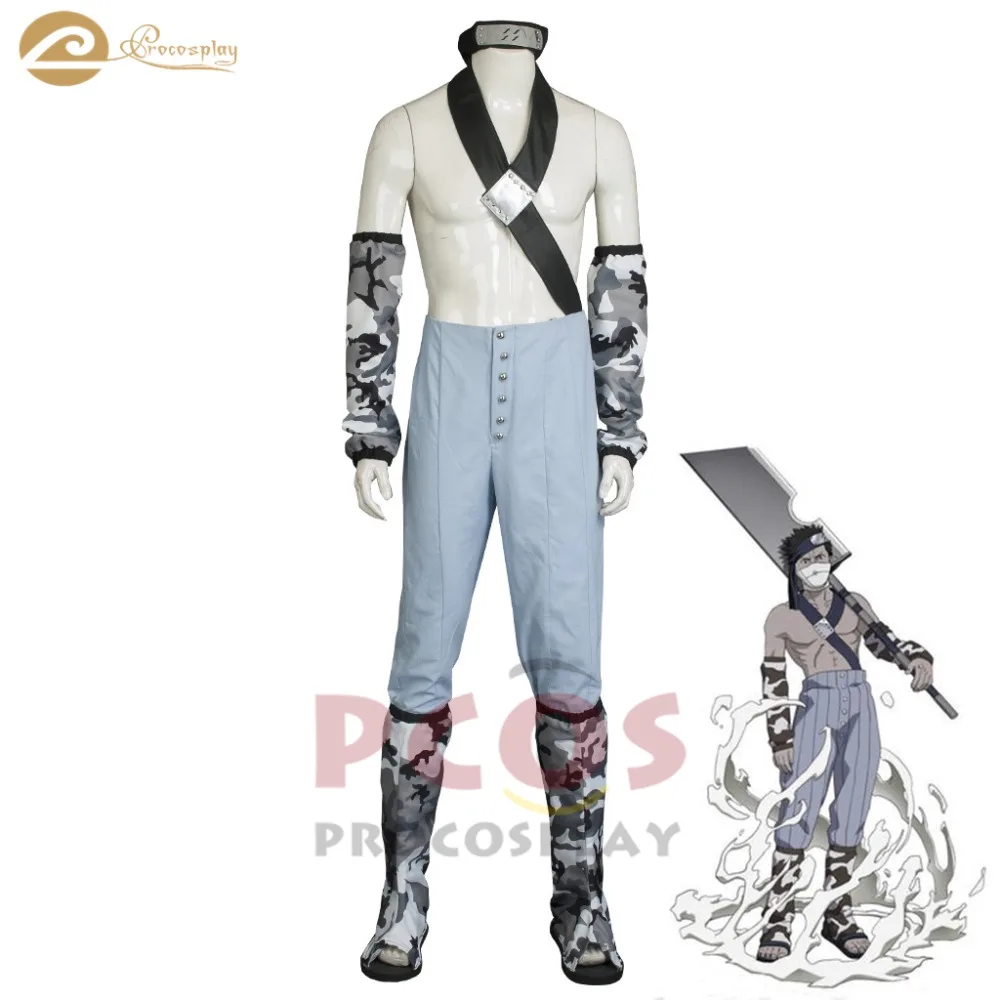 Про Косплей Zabuza Momochi камуфляж Костюм N i n j a Naruto Shinobi mp003362|Костюмы аниме| |