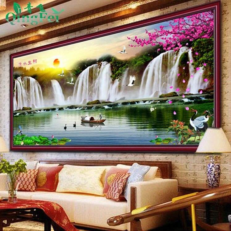 Needlework,DIY DMC Cross stitch,Set For Embroidery kit, Sunset Waterfall Mountains Pattern Cross-Stitch,Scenic Sewing Kit
Needlework,DIY DMC Cross stitch,Set For Embroidery kit, Sunset Waterfall Mountains Pattern Cross-Stitch,Scenic Sewing Kit