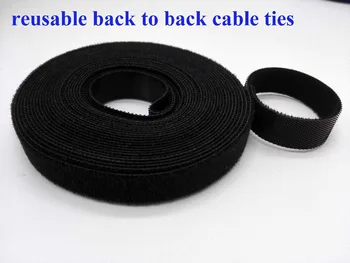2rolls black 10mm*5M Nylon Reusable Cable Ties Nylon Cable Tie Strap Stick Ties Computer PC TV Wire Magic tape management 
2rolls black 10mm*5M Nylon Reusable Cable Ties Nylon Cable Tie Strap Stick Ties Computer PC TV Wire Magic tape management