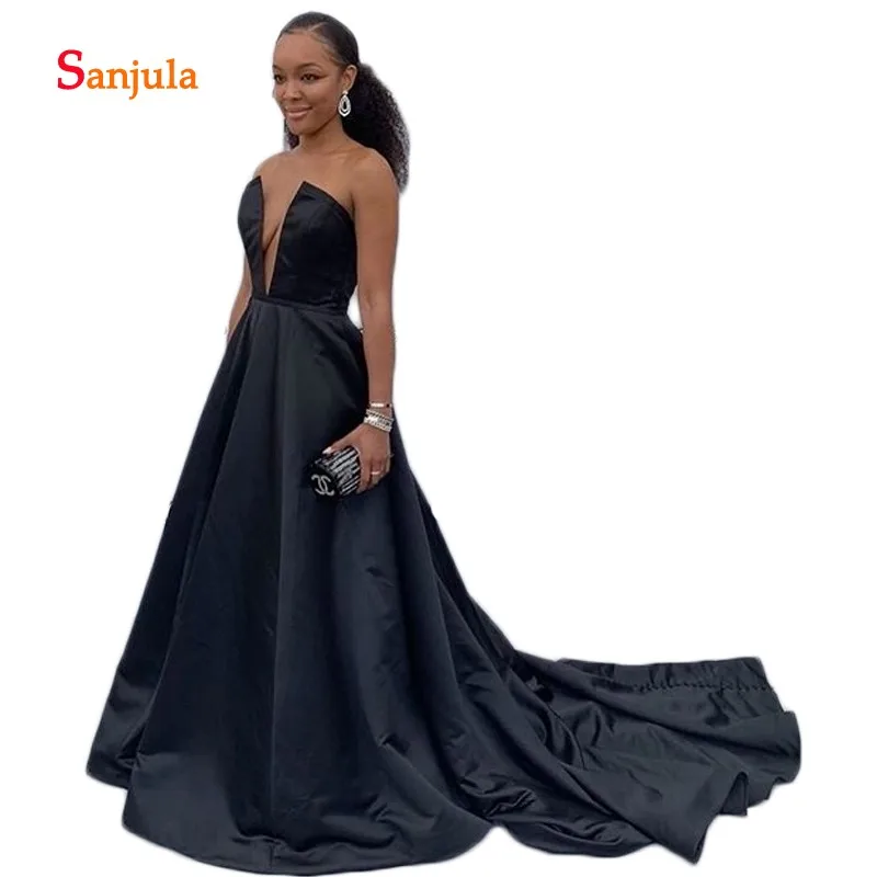 Black Satin Evening Dresses Sweetheart Hollow Front Sexy Formal Evening Gowns Simple Night Party Ceremony Wear D965
Black Satin Evening Dresses Sweetheart Hollow Front Sexy Formal Evening Gowns Simple Night Party Ceremony Wear D965
