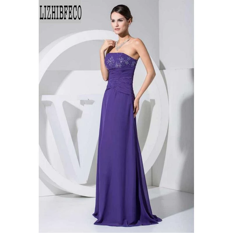 Chiffon Strapless Beading Floor-Length A-line Formal Evening Dresses Sleeveless Custom made
Chiffon Strapless Beading Floor-Length A-line Formal Evening Dresses Sleeveless Custom made