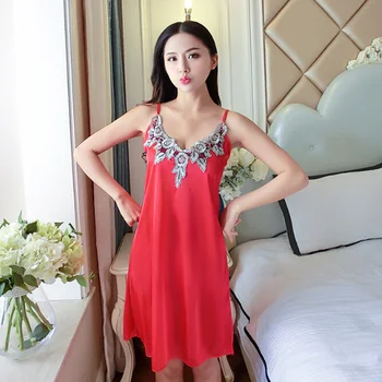 5 Colors Night Dress Nightgown Sexy Nightwear Lace Patchwork Lingerie Night Silk Dress Sleep Wear Nightdress Clothes
5 Colors Night Dress Nightgown Sexy Nightwear Lace Patchwork Lingerie Night Silk Dress Sleep Wear Nightdress Clothes