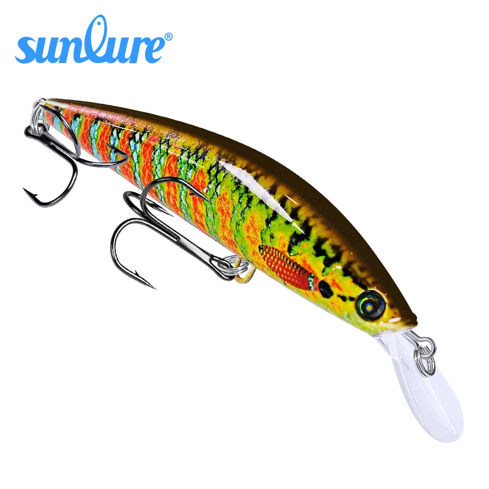 1PC SUNLURE Minnow Lures 6 Colors Fishing Tackle 4.33"-11cm/0.9oz-25.5g Fishing Wobblers 4# Hooks Hard Fishing Baits DW1169
1PC SUNLURE Minnow Lures 6 Colors Fishing Tackle 4.33"-11cm/0.9oz-25.5g Fishing Wobblers 4# Hooks Hard Fishing Baits DW1169