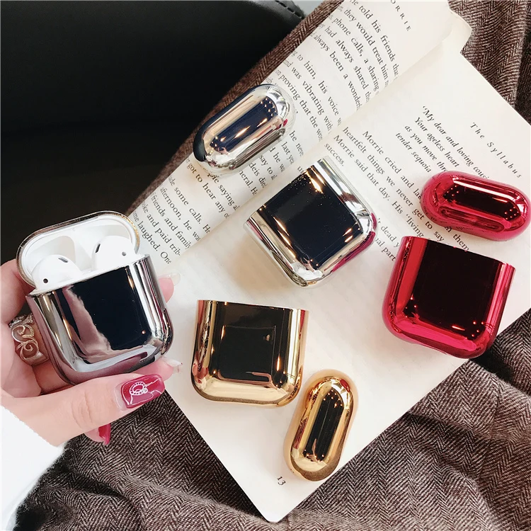 Electroplated Hard Earphone Case For Airpods Case Protective Luxury Gold Shockproof Earphone Cover for Apple AirPods 2 Case Capa
Electroplated Hard Earphone Case For Airpods Case Protective Luxury Gold Shockproof Earphone Cover for Apple AirPods 2 Case Capa