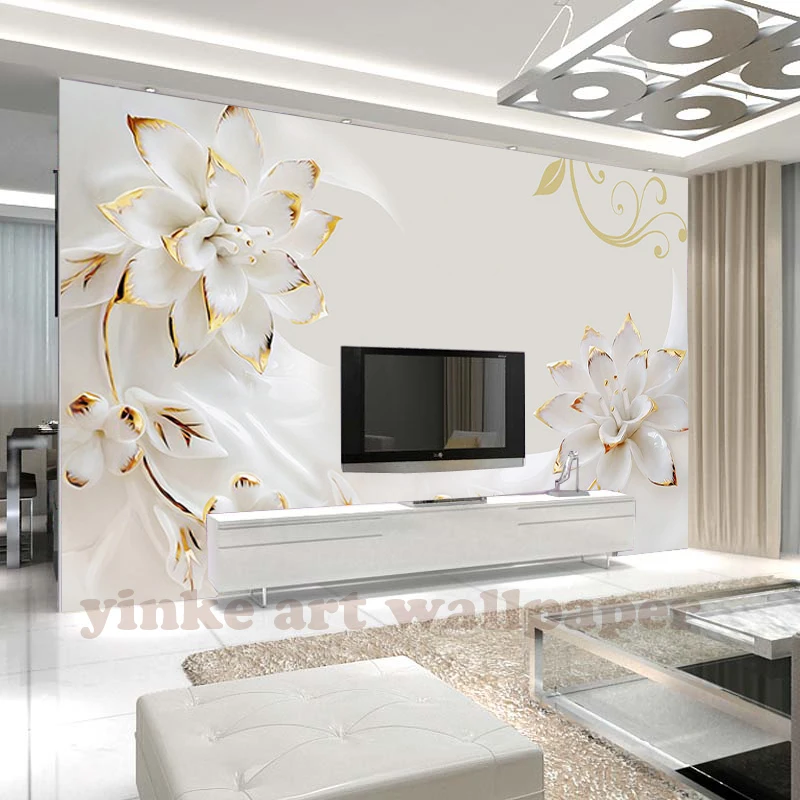 Custom 3D Photo Wallpaper Bedroom For Walls White Flower Background Decorative Wall Murals Wallpaper Living Room
Custom 3D Photo Wallpaper Bedroom For Walls White Flower Background Decorative Wall Murals Wallpaper Living Room
