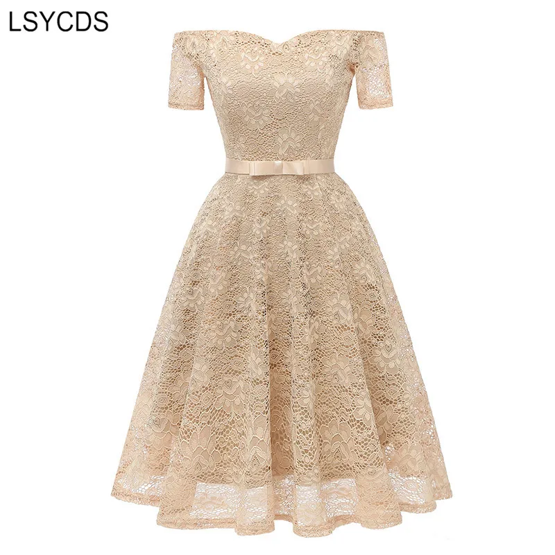 LSYCDS Slash Neck Lace Dress 2018 Short Sleeve A-line Bow Retro Vintage Woman Dresses Sexy Party Wear Summer Dress
LSYCDS Slash Neck Lace Dress 2018 Short Sleeve A-line Bow Retro Vintage Woman Dresses Sexy Party Wear Summer Dress