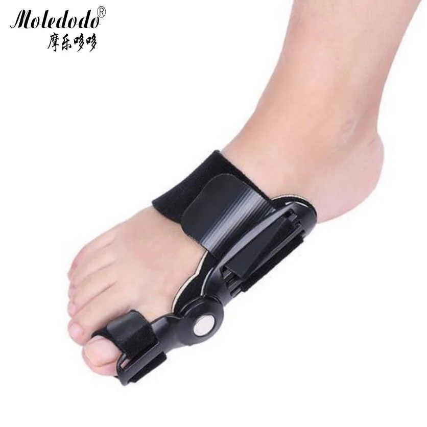 

1PC Black Big Toe Braces Supports Gear Thumb valgus fixation orthosis Straightener Big toe skull head eversion SupportsTools D50