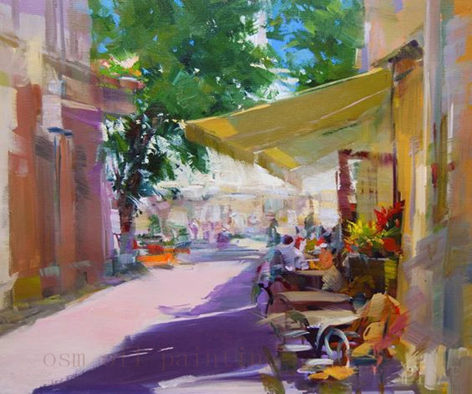 Handmade Colorful Art Summer Cafe City Painting Hand-painted Abstract Bright Artwork Cityscape Canvas Wall Artwork Oil Painting
Handmade Colorful Art Summer Cafe City Painting Hand-painted Abstract Bright Artwork Cityscape Canvas Wall Artwork Oil Painting