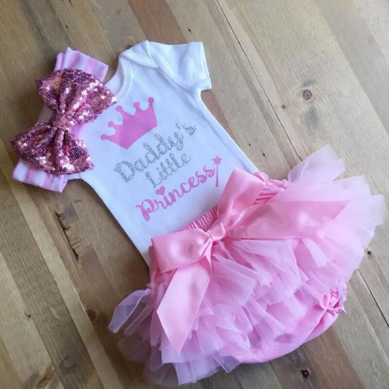 Newborn Infant Baby Girl Birthday Daddy's Little Princess Party Letter Romper Tutu Skirt Sets Clothes
Newborn Infant Baby Girl Birthday Daddy's Little Princess Party Letter Romper Tutu Skirt Sets Clothes