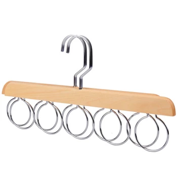 Wooden Storage Rack For Scarf Hanger Tie Belt Closet Organizer With 5 Loops Home Clothes Holder Racks2 Pcs 
Wooden Storage Rack For Scarf Hanger Tie Belt Closet Organizer With 5 Loops Home Clothes Holder Racks2 Pcs