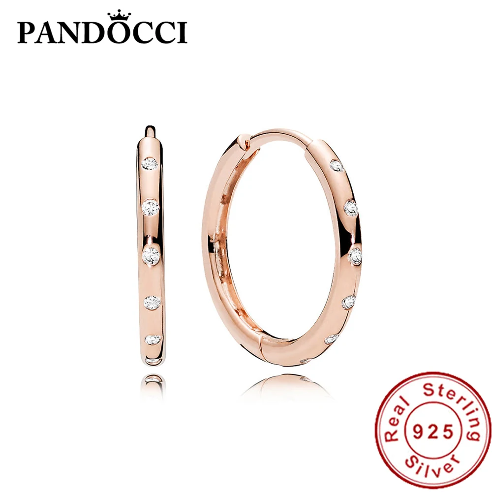 PANDOCCI 100% 925 Sterling Silver 1:1 286244CZ ROSE DROPLETS EARRING HOOPS Ear Studs Vintage Original Wedding Jewelry
PANDOCCI 100% 925 Sterling Silver 1:1 286244CZ ROSE DROPLETS EARRING HOOPS Ear Studs Vintage Original Wedding Jewelry