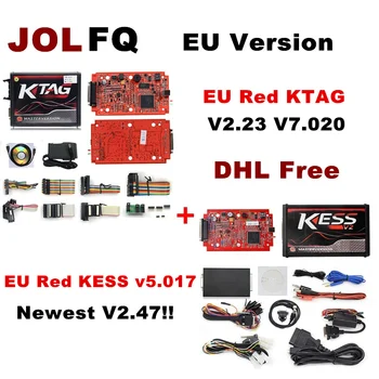 KESS 2.47 EU Red PCB V5.017 No Token Limit ECM Titanium KTAG V2.23 V7.020 4 LED Master Version ECU programming tool Car/Truck
KESS 2.47 EU Red PCB V5.017 No Token Limit ECM Titanium KTAG V2.23 V7.020 4 LED Master Version ECU programming tool Car/Truck
