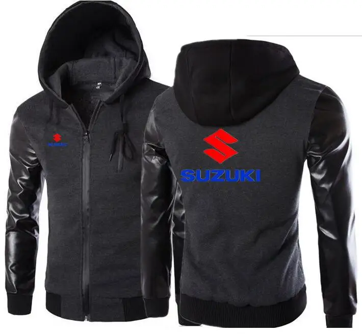 Men Autumn Winter Thick Warm Sweatshirt Fleece Coat for Mens SportWear Tracksuit Male SUZUKI Print Hoodies Bomber Jacket
Men Autumn Winter Thick Warm Sweatshirt Fleece Coat for Mens SportWear Tracksuit Male SUZUKI Print Hoodies Bomber Jacket