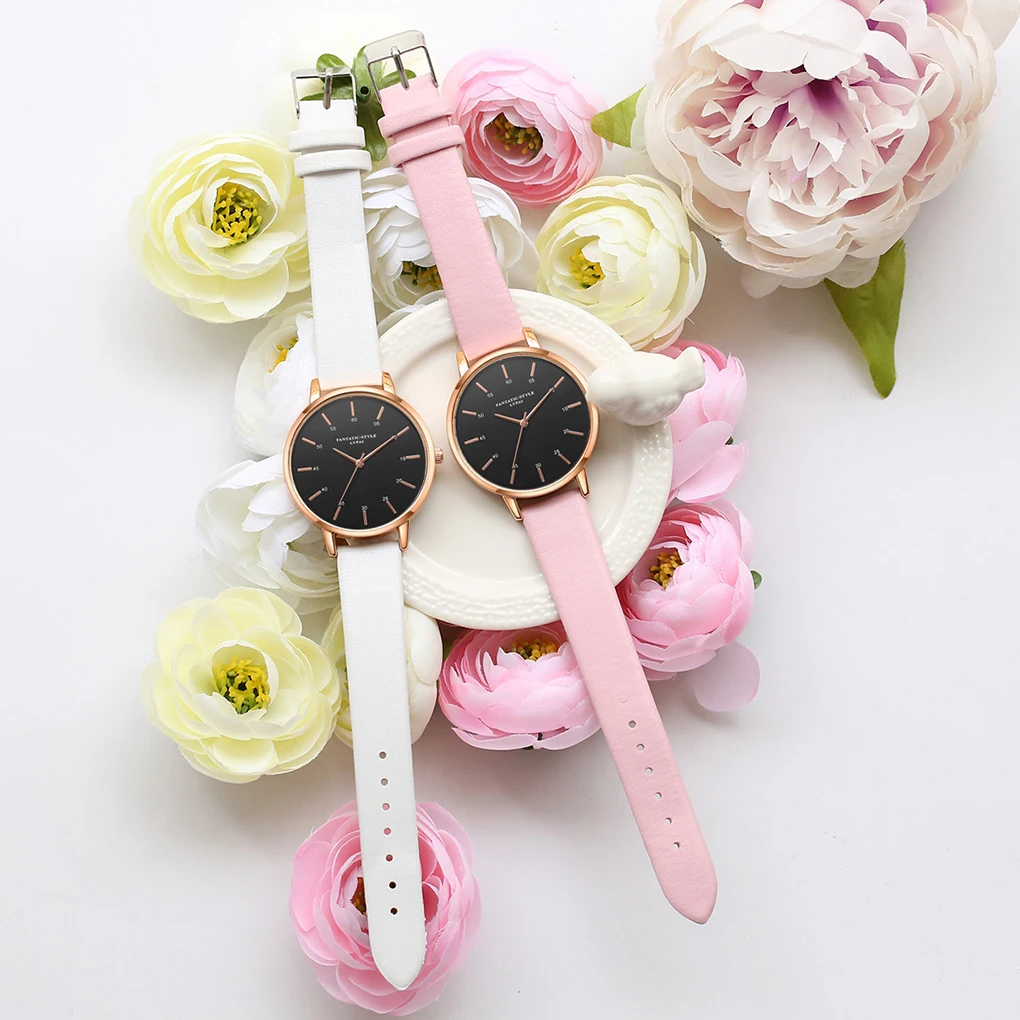 PU Leather Watchband Women Girl Watch Bracelet Quartz Round Shaped Alloy Watches Wristwatch
PU Leather Watchband Women Girl Watch Bracelet Quartz Round Shaped Alloy Watches Wristwatch