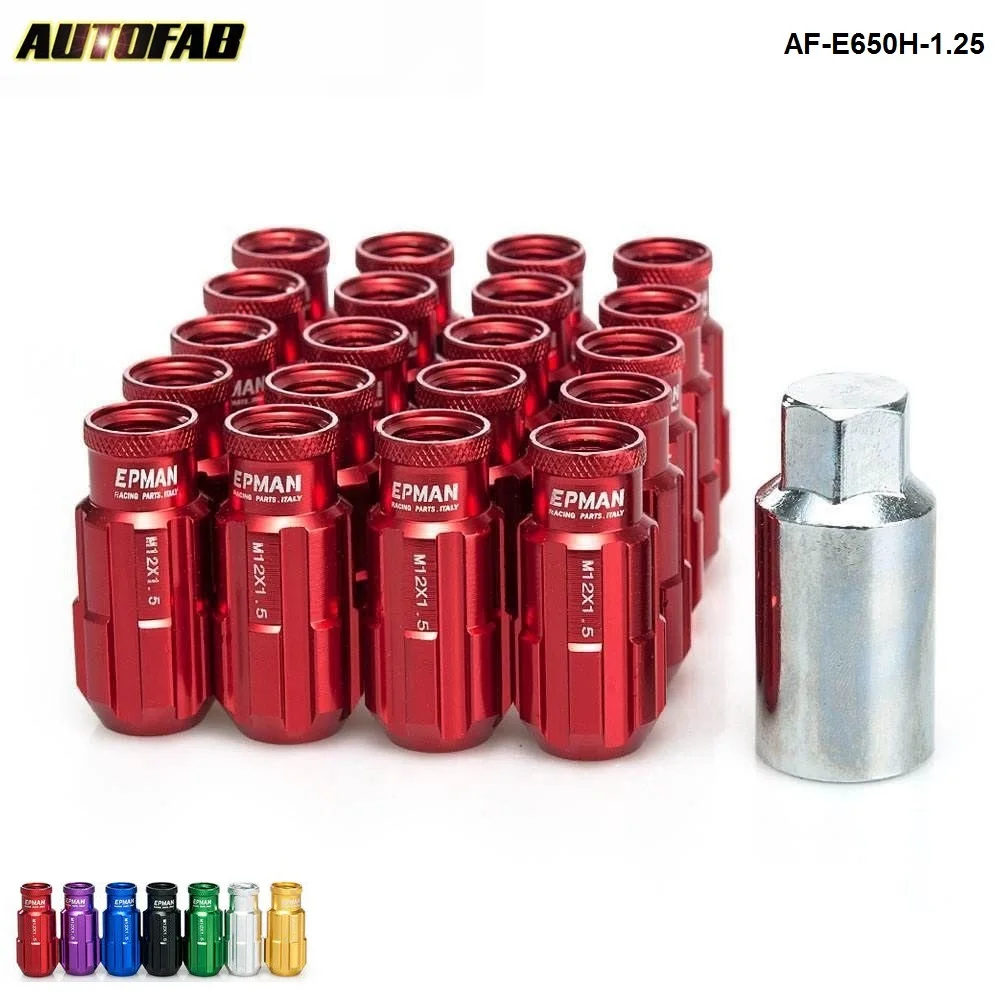 Racing Aluminum Lock Lug Nuts 20pcs 12x1.25 W/Key Universal Fit For Nissan Subaru Aftermarker Wheel Nuts AF-E650H-1.25
Racing Aluminum Lock Lug Nuts 20pcs 12x1.25 W/Key Universal Fit For Nissan Subaru Aftermarker Wheel Nuts AF-E650H-1.25