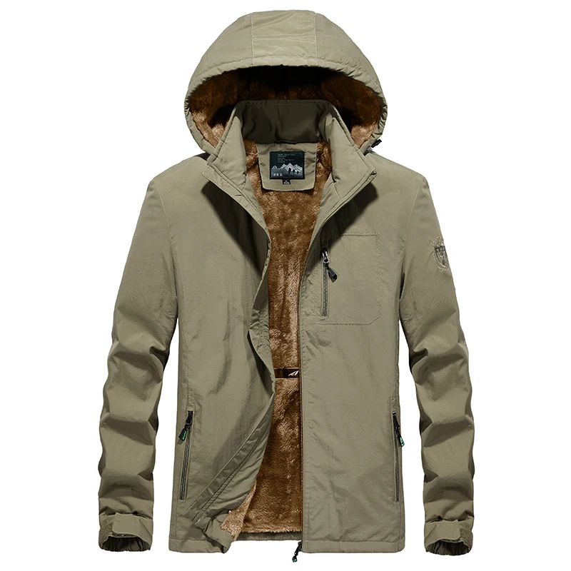 AFS JEEP Jacket Men Brand Hooded Detachable High Quality Thicken Fleece Coat Men For Autumn Winter Warm Windbreaker Trench Coat
AFS JEEP Jacket Men Brand Hooded Detachable High Quality Thicken Fleece Coat Men For Autumn Winter Warm Windbreaker Trench Coat