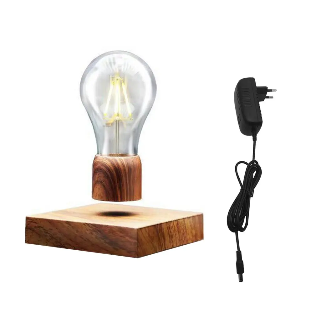 Vintage Magnetic Levitating Light Bulb Desk Wood Grain Floating Lamp Unique Gift Home Office Room Small Night Light Decoration
Vintage Magnetic Levitating Light Bulb Desk Wood Grain Floating Lamp Unique Gift Home Office Room Small Night Light Decoration