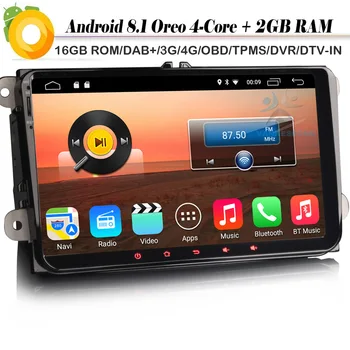 9" DAB+ Sat Nav Autoradio Android 8.1 Car stereo GPS OBD Bluetooth for VW PASSAT GOLF SHARAN TIGUAN SEAT SKODA
9" DAB+ Sat Nav Autoradio Android 8.1 Car stereo GPS OBD Bluetooth for VW PASSAT GOLF SHARAN TIGUAN SEAT SKODA