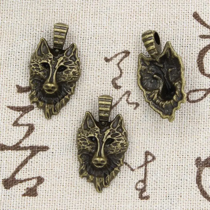 8pcs Charms wolf 32x17mm handmade Craft pendant making fit,Vintage Tibetan Bronze,DIY for bracelet necklace
8pcs Charms wolf 32x17mm handmade Craft pendant making fit,Vintage Tibetan Bronze,DIY for bracelet necklace