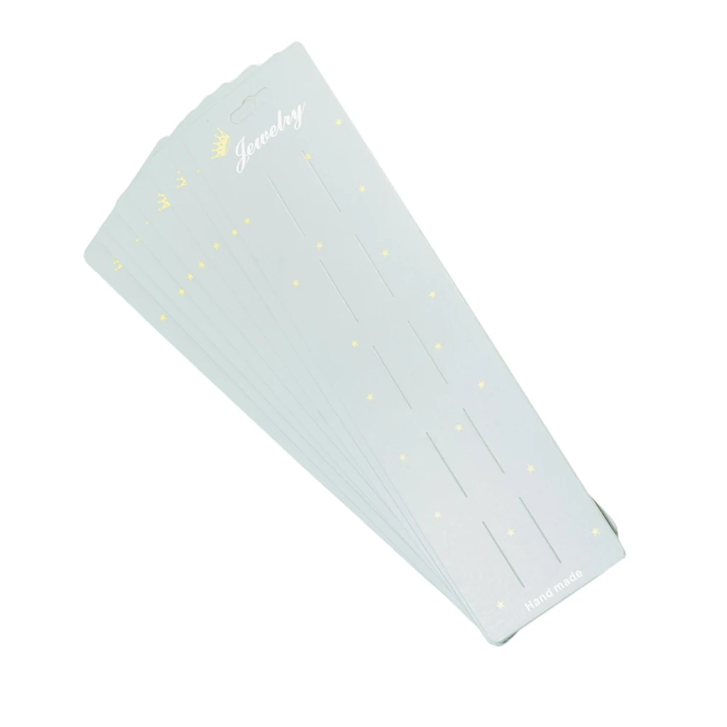 10pcs Lengthen Hair Clip Card Paper Jewelry Display Cards Paper Hair Accessory Cards Blank Hairpin Hair Band Packaging Cards