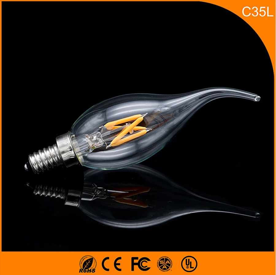 50PCS 2W E14 LED Bulbs ,C35 LED Filament Candle Bulbs 360 Degree Light Lamp Vintage pendant lamps AC220V
50PCS 2W E14 LED Bulbs ,C35 LED Filament Candle Bulbs 360 Degree Light Lamp Vintage pendant lamps AC220V