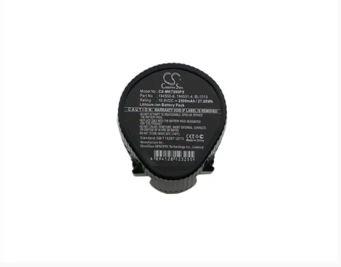 Аккумулятор Cameron Sino 2500 мАч для MAKITA CC300 CL100DZX DF030D DT01 HP330D HU01 UM164DZ (WT01 STEXML101 TD090
Аккумулятор Cameron Sino 2500 мАч для MAKITA CC300 CL100DZX DF030D DT01 HP330D HU01 UM164DZ (WT01 STEXML101 TD090