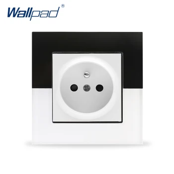 2019 EU French Socket Wallpad Crystal Glass Panel 110V-250V 110v-250v 16A Black and White Glass 2 Pin French Wall Power Socket
2019 EU French Socket Wallpad Crystal Glass Panel 110V-250V 110v-250v 16A Black and White Glass 2 Pin French Wall Power Socket
