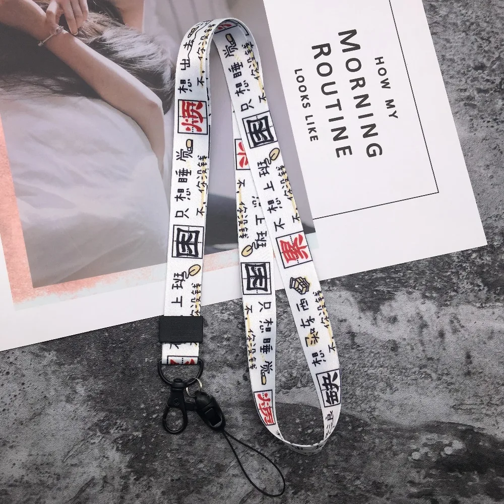 Tired Text pattern Mobile Phone Strap Fruit Lanyard Neck Strap For Keys ID Card S For Huawei USB Badge Holder DIY Hang Rope
Tired Text pattern Mobile Phone Strap Fruit Lanyard Neck Strap For Keys ID Card S For Huawei USB Badge Holder DIY Hang Rope