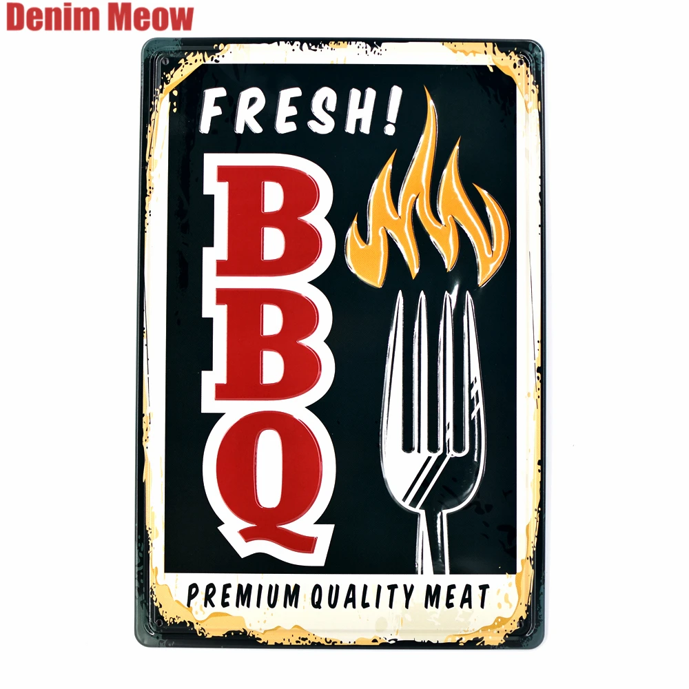 Fresh BBQ Vintage Embossed Metal Tin Signs Bar Pub Home Food Shop Decorative Plate Egg-Cited Wall Stickers Iron Art Poster AT015
Fresh BBQ Vintage Embossed Metal Tin Signs Bar Pub Home Food Shop Decorative Plate Egg-Cited Wall Stickers Iron Art Poster AT015