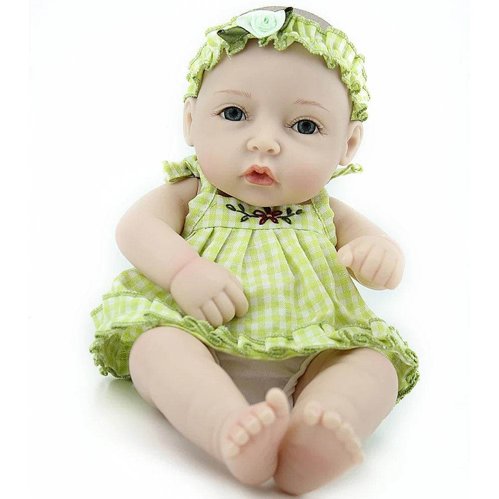 Фото 11 дюймов кукла-младенец куклы принцессы полный Vinvl моющаяся с одеждой
