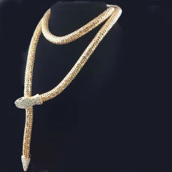Magic Ikery Statement Snake Fashion Gold Silver Color Rhinestone Long Necklaces Women Jewelry
Magic Ikery Statement Snake Fashion Gold Silver Color Rhinestone Long Necklaces Women Jewelry
