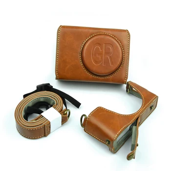 portable PU leather case camera bag cover For Ricoh GR3 griii grii GR2 Protective shell with shoulder strap
portable PU leather case camera bag cover For Ricoh GR3 griii grii GR2 Protective shell with shoulder strap