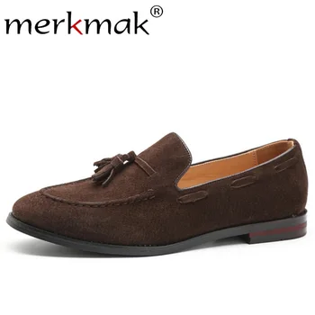 Merkmak Men Suede Loafers Shoes Tassel Design Business Shoes Men's Flats Big Size 47 Simple Slip On Male Mans Casual Footwear
Merkmak Men Suede Loafers Shoes Tassel Design Business Shoes Men's Flats Big Size 47 Simple Slip On Male Mans Casual Footwear