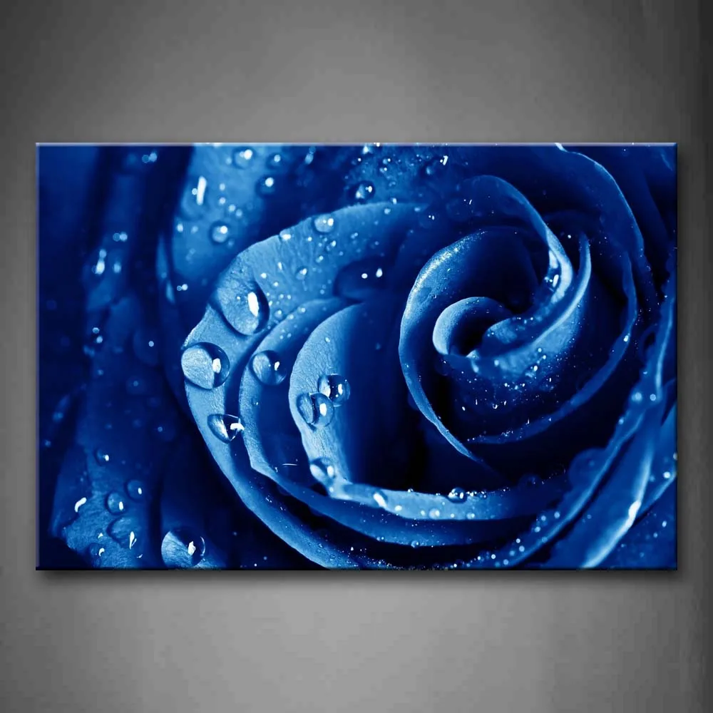 1 Pic Framed Wall Art Picture Blue Rose Waterdrop Canvas Print Flower Poster With Wooden Frame For Home And Office Decor
1 Pic Framed Wall Art Picture Blue Rose Waterdrop Canvas Print Flower Poster With Wooden Frame For Home And Office Decor