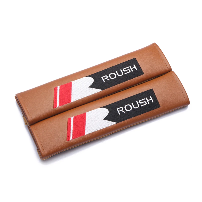 Modification For ROUSH edition emblem brown leather seat belt cover shoulder pad Car accessories for ford focus 2 mk2 fiesta
Modification For ROUSH edition emblem brown leather seat belt cover shoulder pad Car accessories for ford focus 2 mk2 fiesta