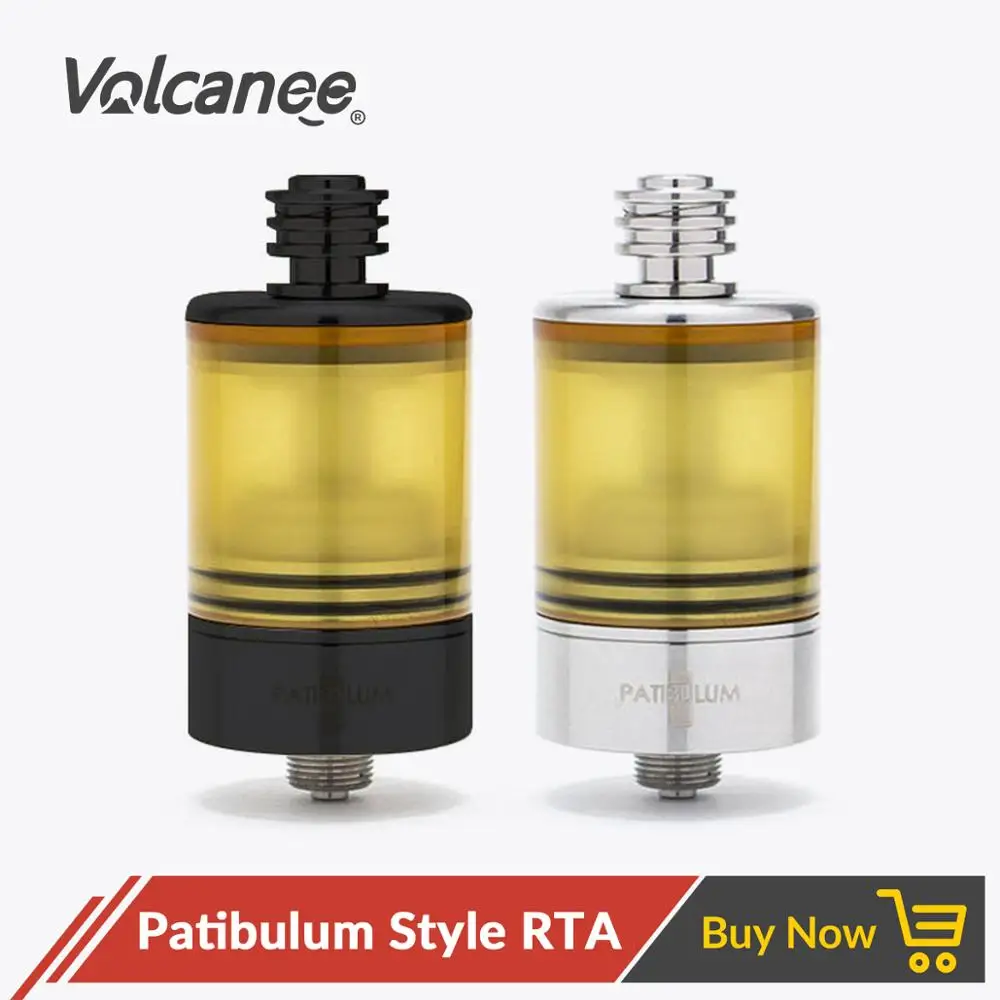 Volcanee Patibulum стиль MTL RTA атомайзер 22 мм 316 нержавеющая сталь Atty бак для Vape коробка мод