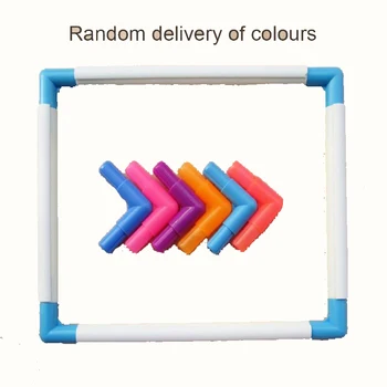 DIY Sewing Square Embroidery Frame Plastic Embroidery Hoop Colorful Cross Stitch Frame Sewing Cross Stitch Tools
DIY Sewing Square Embroidery Frame Plastic Embroidery Hoop Colorful Cross Stitch Frame Sewing Cross Stitch Tools