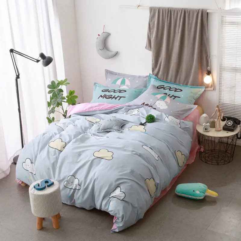 Cartoon Cloud Bedding Sets Sweet Pink Grey Bedspread Queen/Full Sizes Coverlets 4/5PC Duvet/Comforter Cover BedSheets Girls/Kids
Cartoon Cloud Bedding Sets Sweet Pink Grey Bedspread Queen/Full Sizes Coverlets 4/5PC Duvet/Comforter Cover BedSheets Girls/Kids