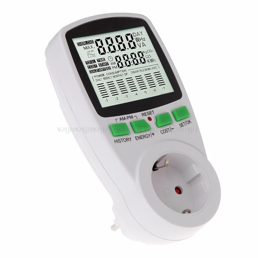 LCD EU Digital Meter Voltage Wattmeter Power Electricity Consumption Analyzer Digital Meter Au23 Dropship
LCD EU Digital Meter Voltage Wattmeter Power Electricity Consumption Analyzer Digital Meter Au23 Dropship