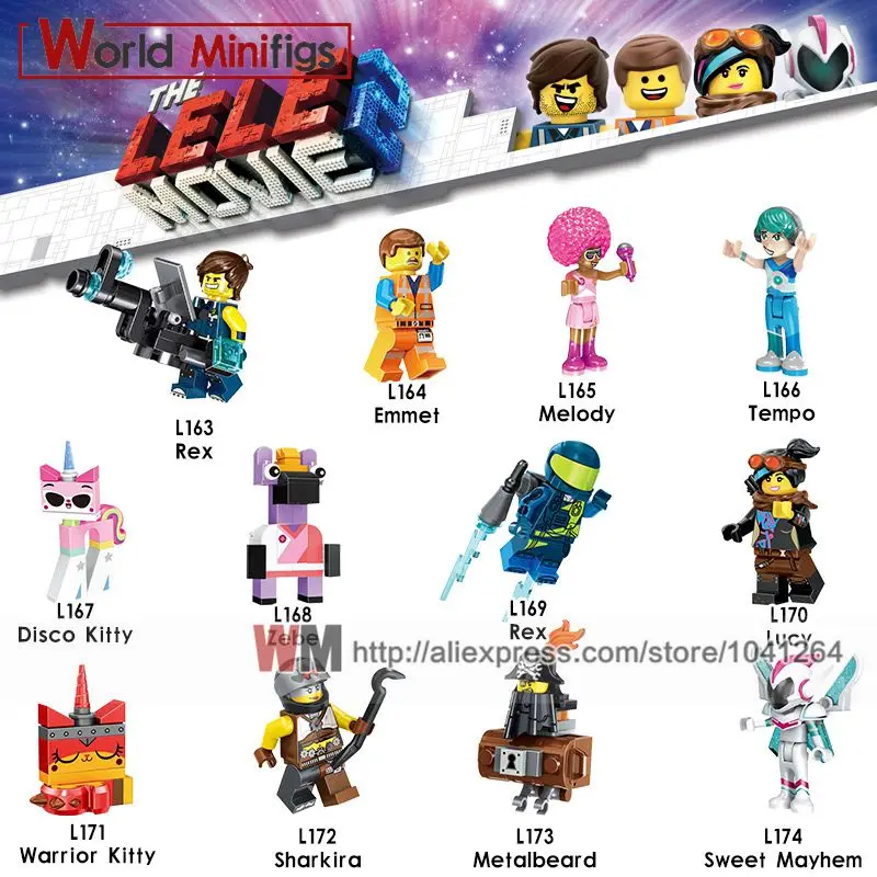 Single Movie 2 Lord Bussiness Lloyd Rex Zebe Melody Disco Kitty Sweet Mayhem Emmet Building Blocks Children Toy
Single Movie 2 Lord Bussiness Lloyd Rex Zebe Melody Disco Kitty Sweet Mayhem Emmet Building Blocks Children Toy