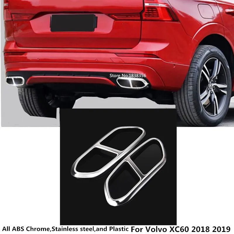 2 шт. глушитель из нержавеющей стали для Volvo XC60 2018 2019 2020 2021 | Автомобили и мотоциклы
