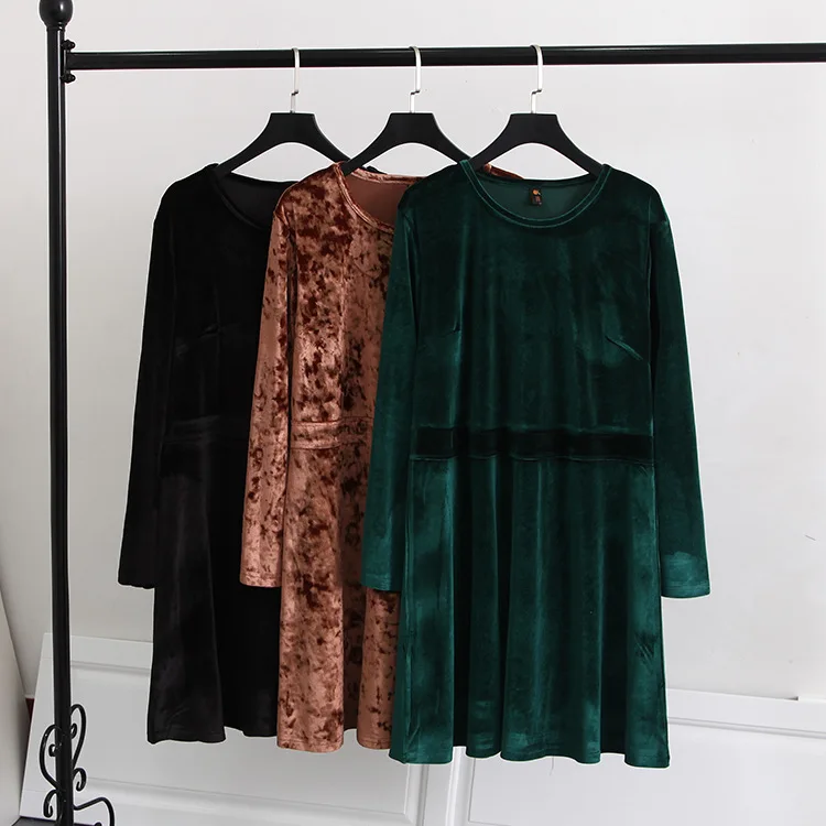 B4 Spring Casual Dresses 6XL Plus Size Women Clothing Fashion Long Sleeve velvet One-piece dress 062
B4 Spring Casual Dresses 6XL Plus Size Women Clothing Fashion Long Sleeve velvet One-piece dress 062