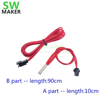 1M Cartridge Heater with terminal 12V 24V 40W red Heater Tube 6*20mm for TEVO or 3D printer Hotend Kit
1M Cartridge Heater with terminal 12V 24V 40W red Heater Tube 6*20mm for TEVO or 3D printer Hotend Kit