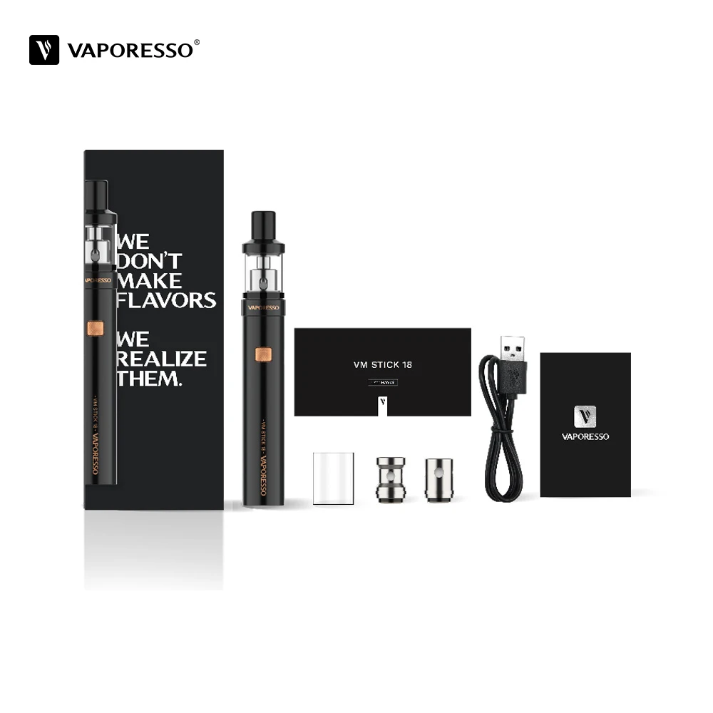 Original Vaporesso VM 18 STICK Vape Pen With 1200mAh Mod 2ml Tank VS veco solo Vaporizer
Original Vaporesso VM 18 STICK Vape Pen With 1200mAh Mod 2ml Tank VS veco solo Vaporizer