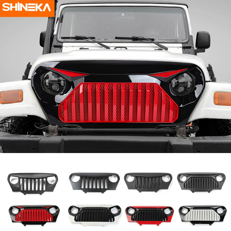 SHINEKA Racing Grills For Jeep Wrangler TJ 1997 1998 1999 2000 2001 2002 2003 2004 2005 2006 Racing Grills For Jeep Wrangler TJ
SHINEKA Racing Grills For Jeep Wrangler TJ 1997 1998 1999 2000 2001 2002 2003 2004 2005 2006 Racing Grills For Jeep Wrangler TJ