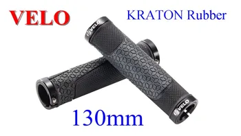 

VELO VLG-1745AD3-L2 MTB Bike Mountain Bike Handlebar Grips Bar Ends 130mm Bicycle Parts FOURIERS Agent Black